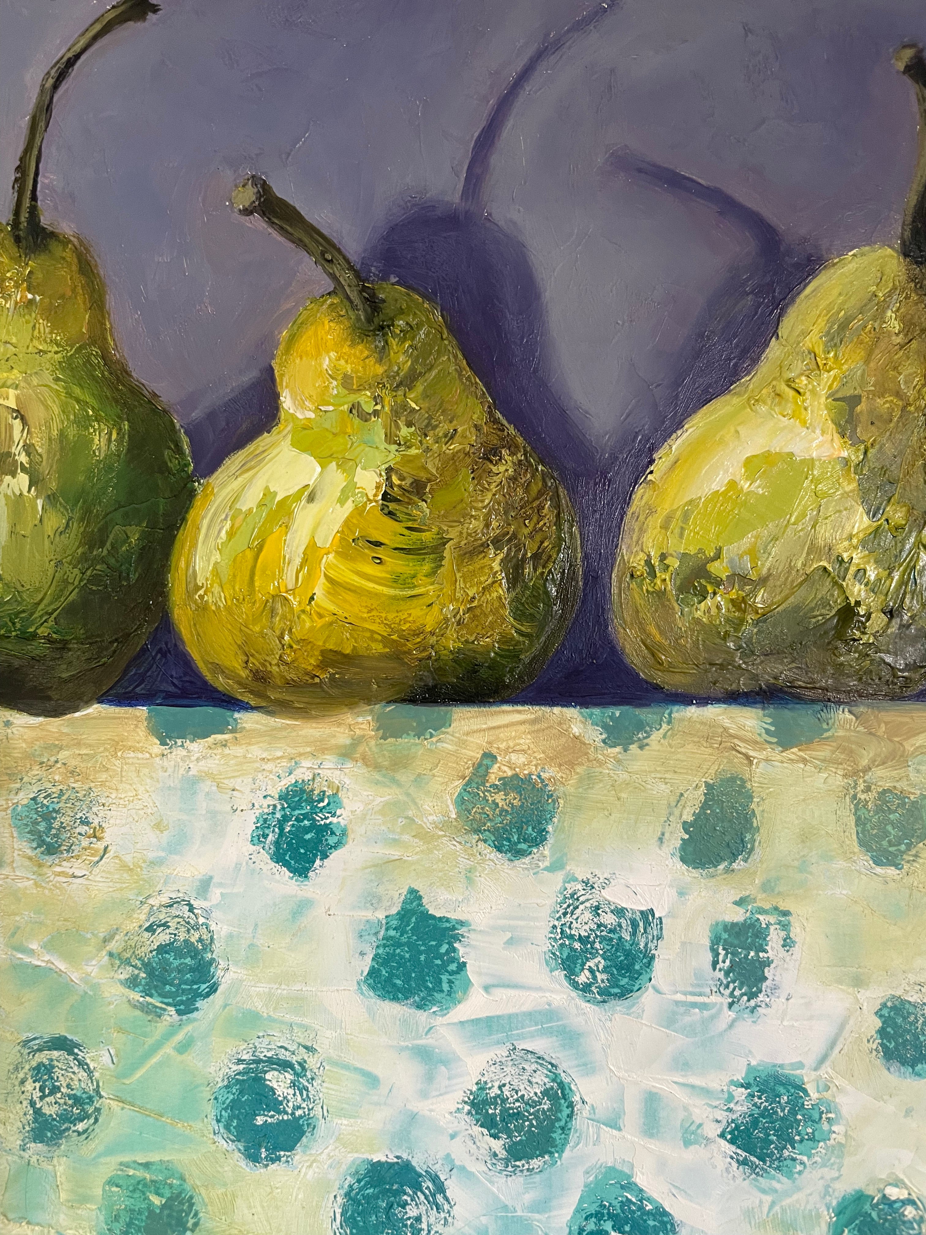 Tablecloth: Five Organic Pears