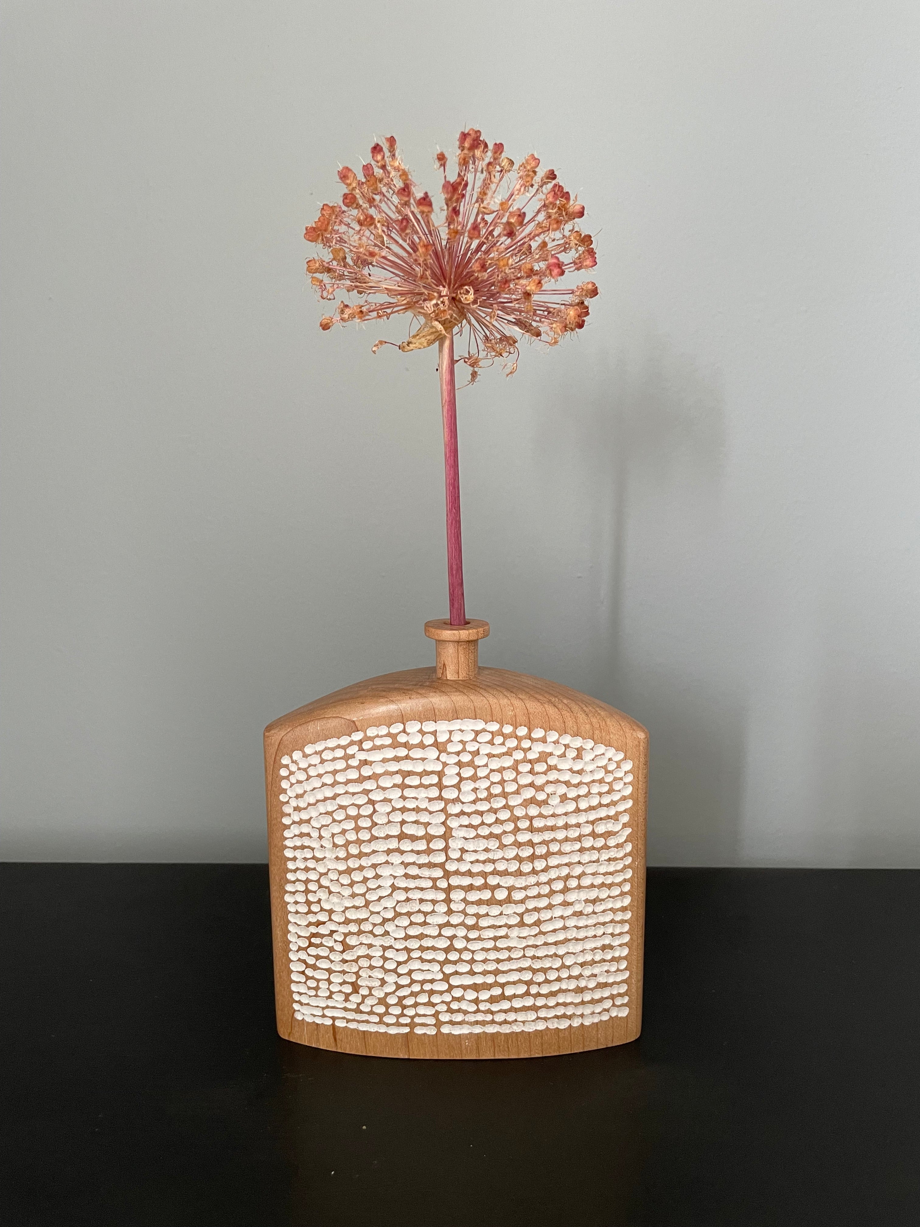 Carved Oak Vessel 17 by Michael Slaney