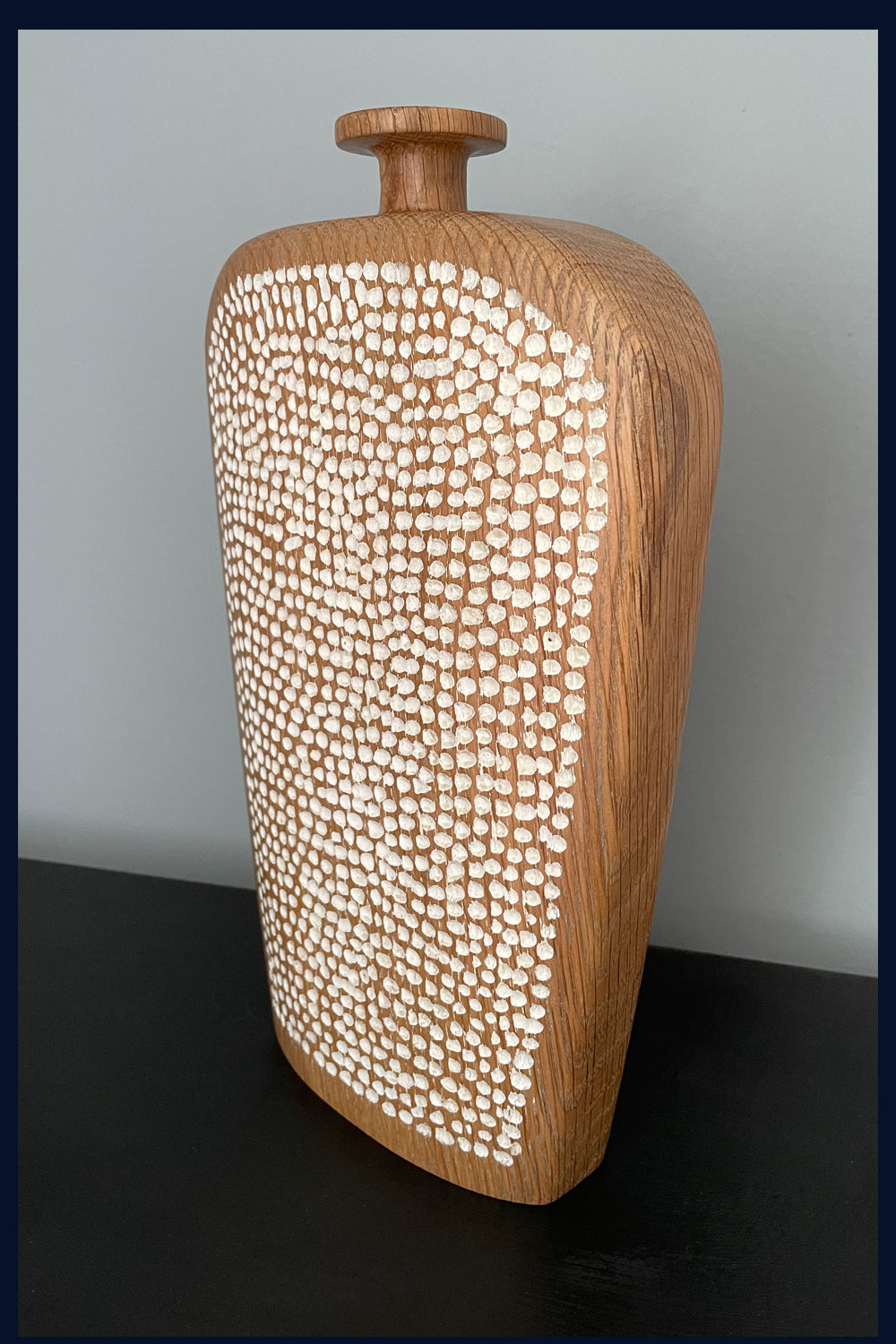 Carved Oak Vessel 16 by Michael Slaney