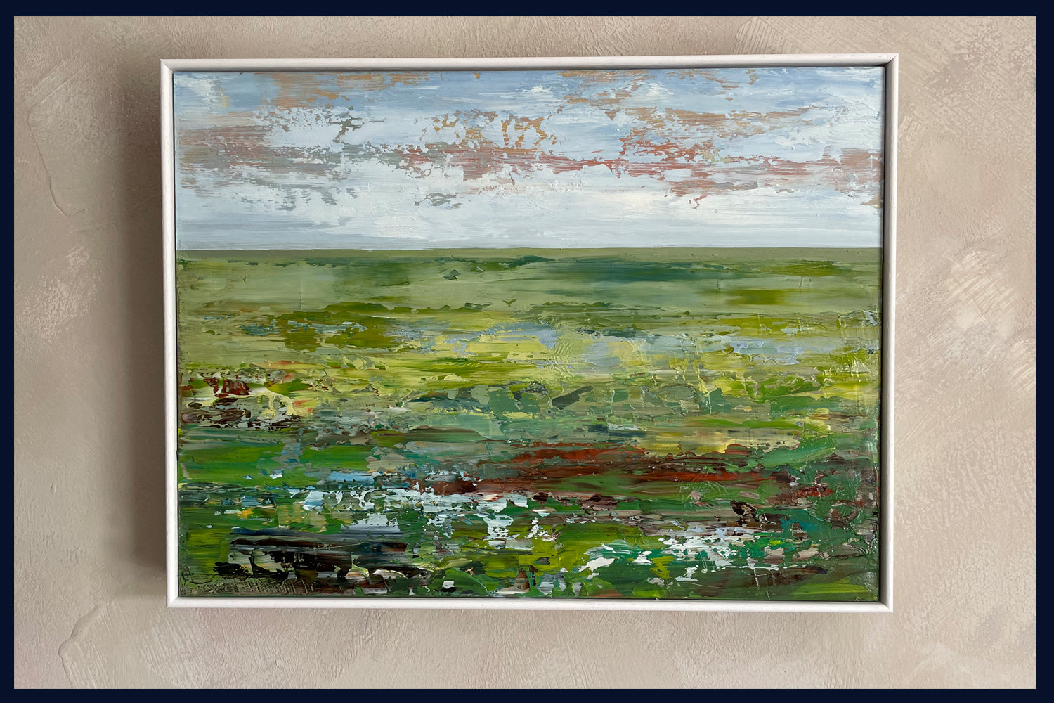 Linear Lands Collection: Marsh Poem, Norfolk. Original Oil Painting
