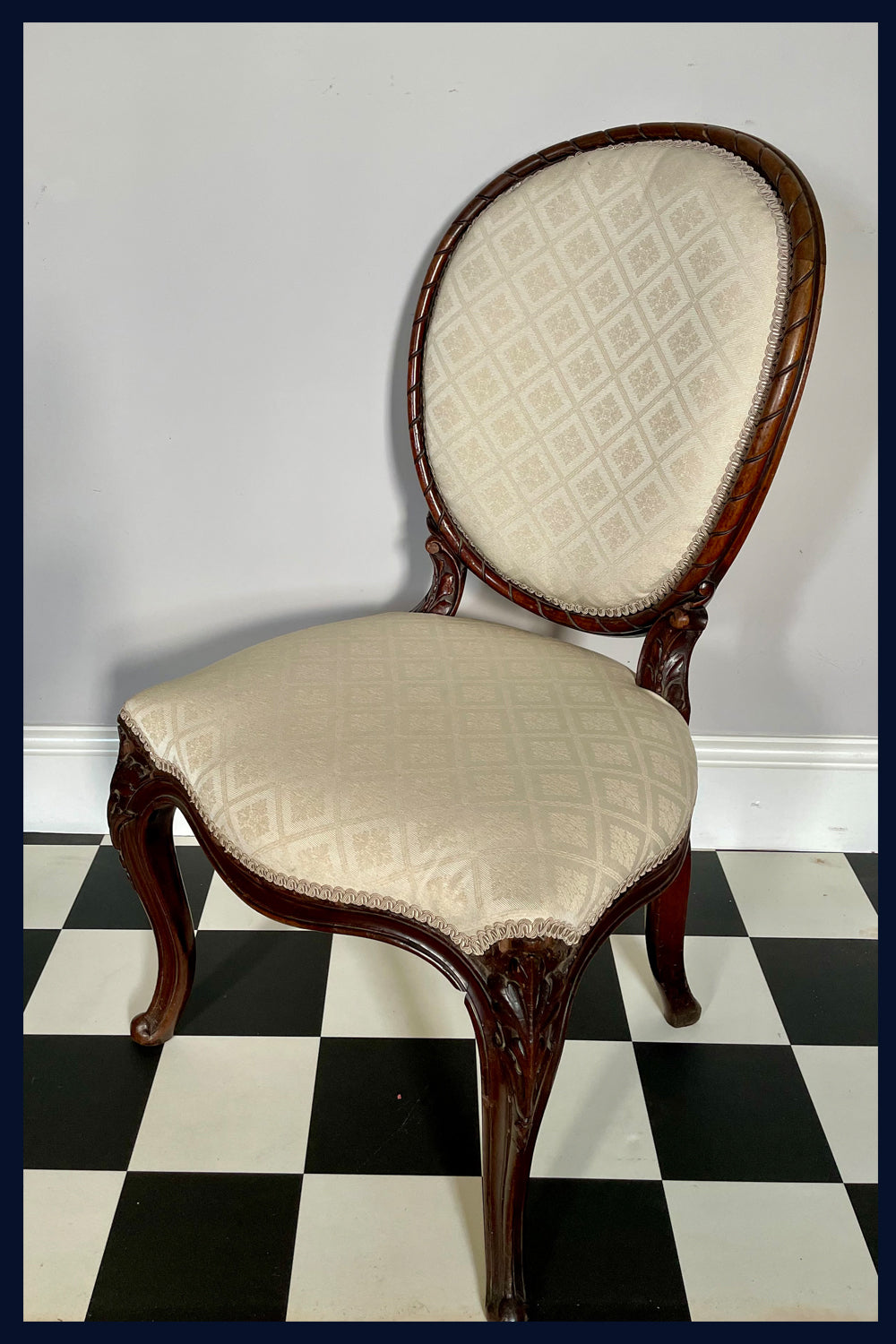 Wonderland Furniture Collection: Antique Mahogany Bedroom Chair