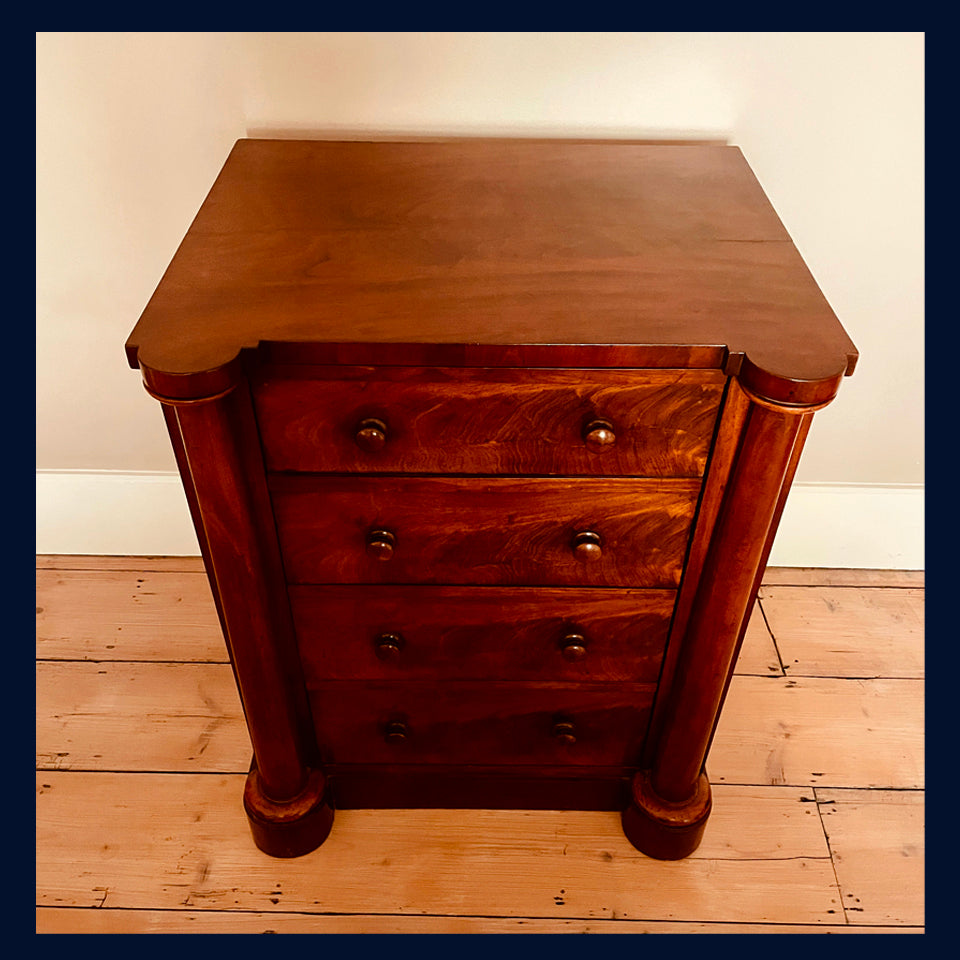 19th Century Empire Mahogany Small Chest of Drawers