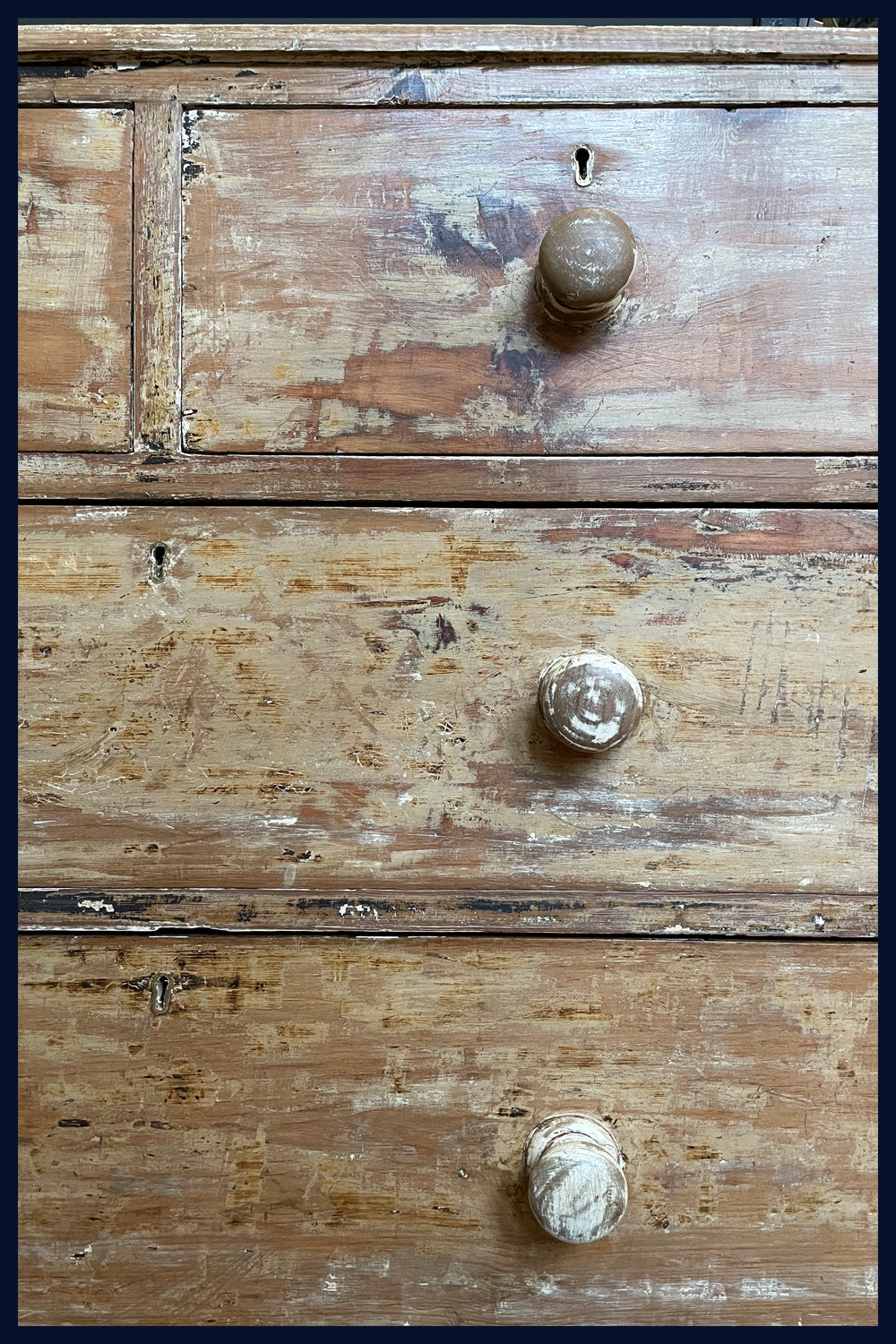 Wonderland Collection: Antique Chest of Drawers with Distressed-Finish