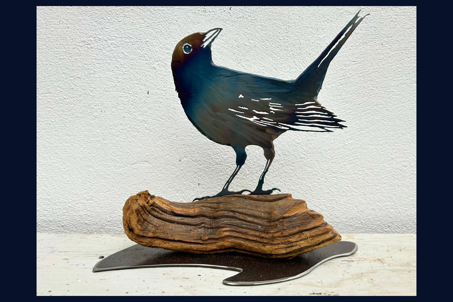 Blackbird: Sculpture by Cindy Lee Wright