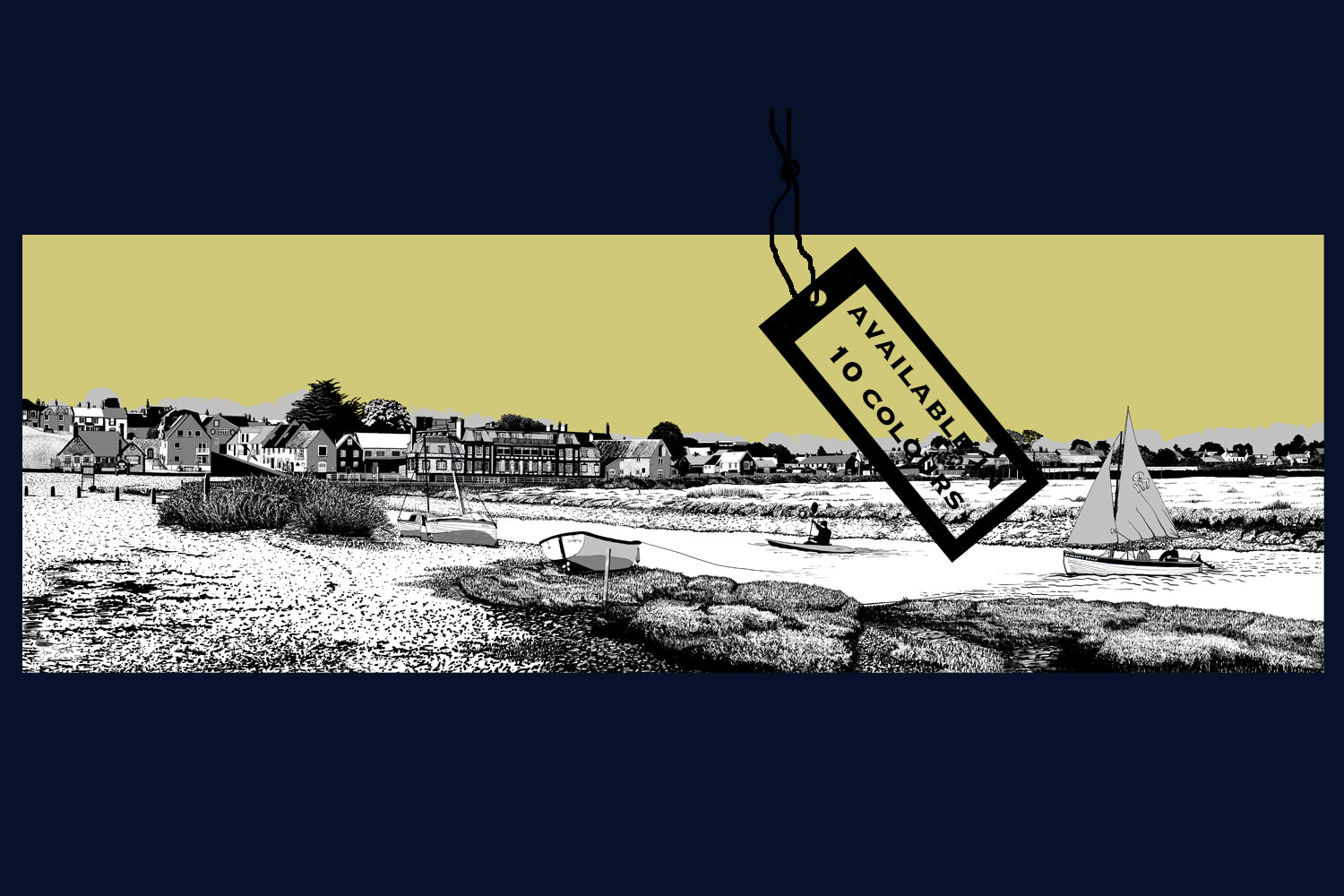 Blakeney Quay, Norfolk. Land Song Fine Art Print - available in 10 colours