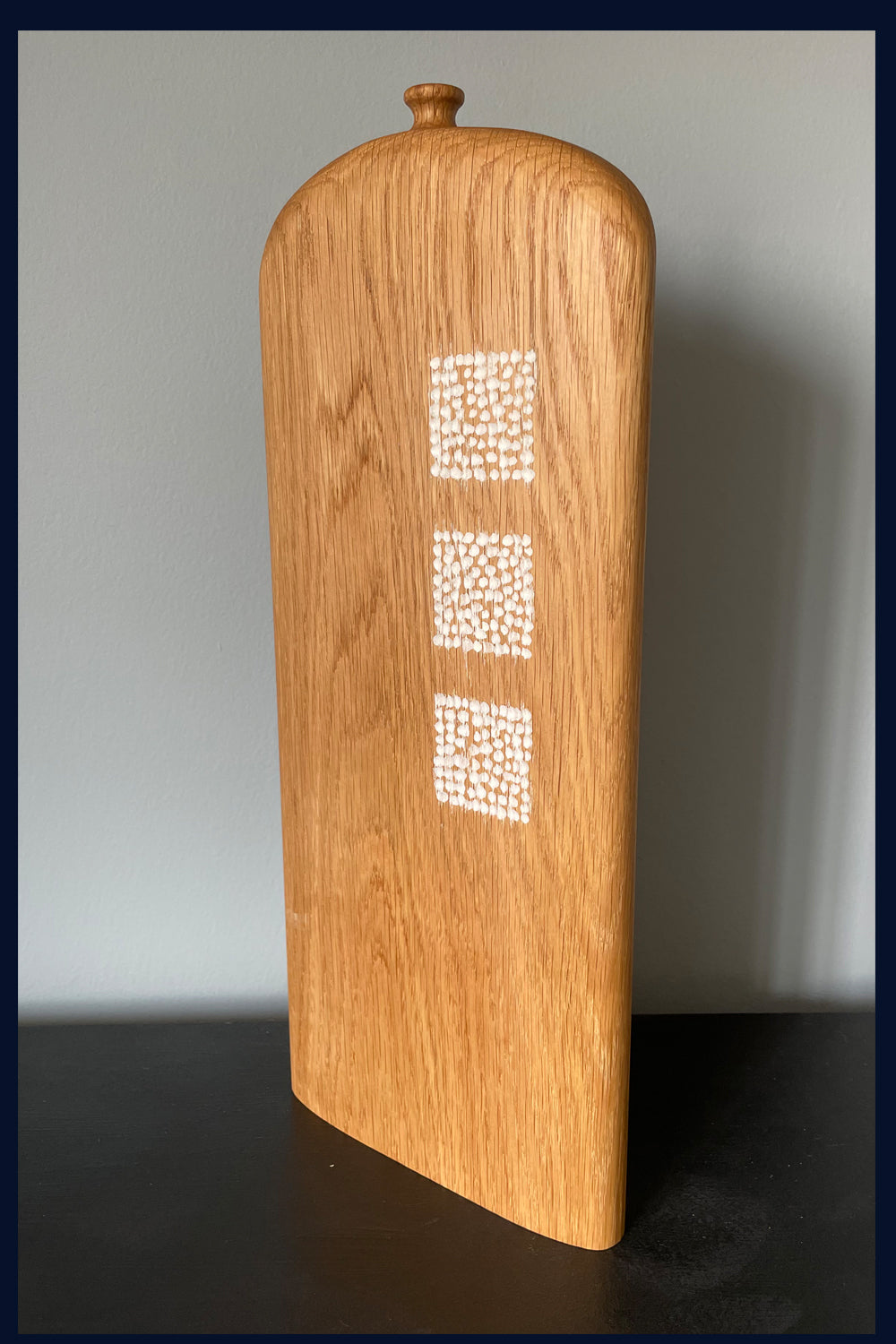 Carved Oak Vessel 15 by Michael Slaney