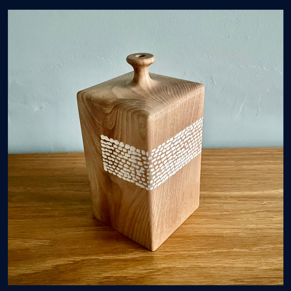 Carved Oak Vessel 10 by Michael Slaney