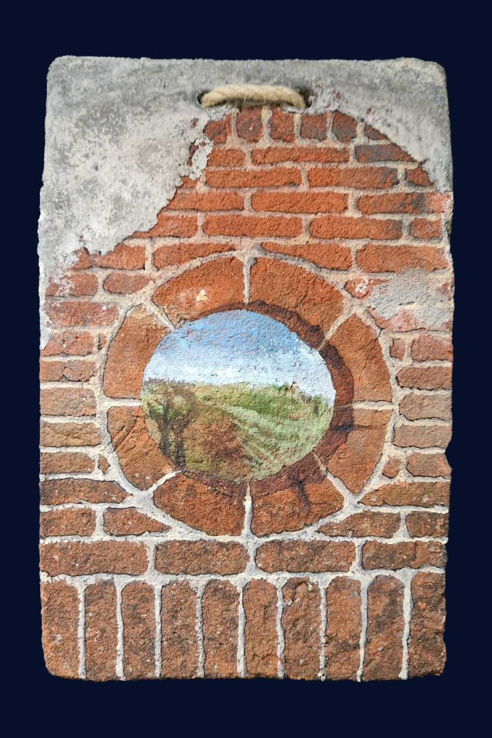 Painting 72: Clay Peg Roof Tile Painting by Colin Kitchener