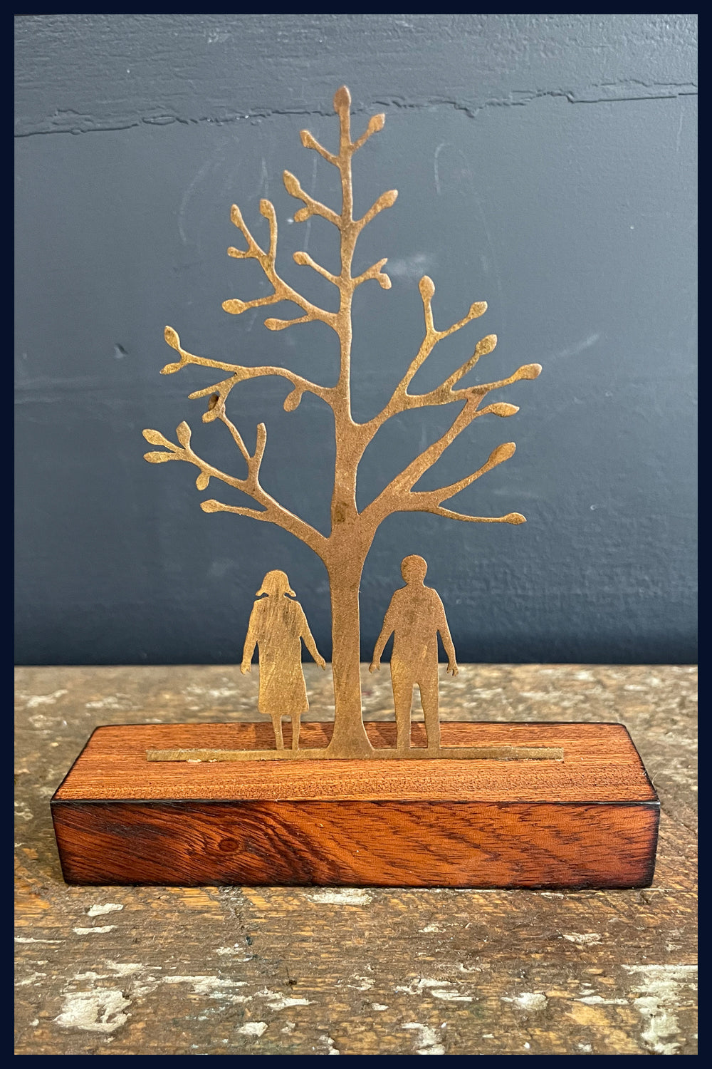 Couple: Metal & Wood Sculpture by David Mayne