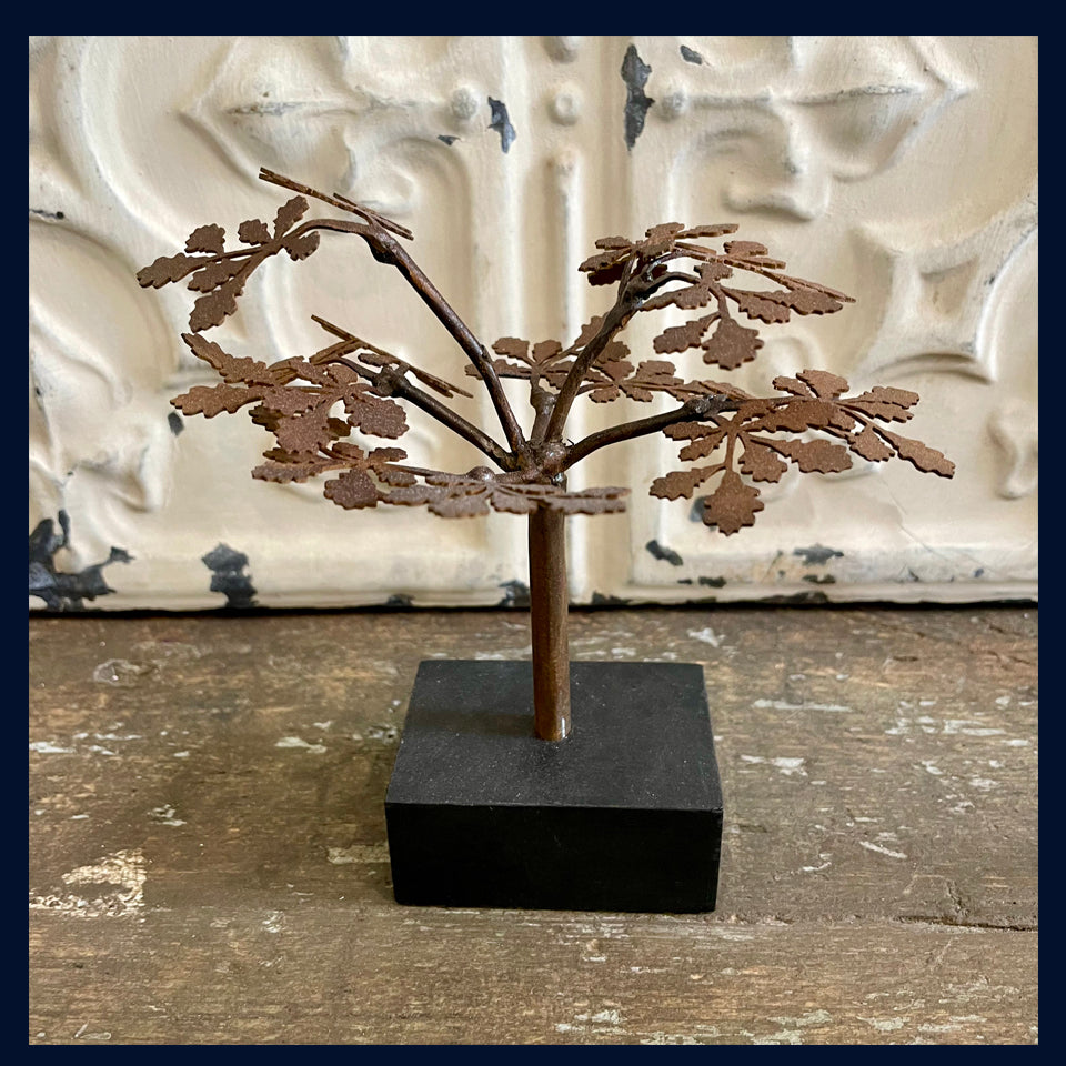 Oak Tree Metal & Wood Sculpture by David Mayne Utopia The