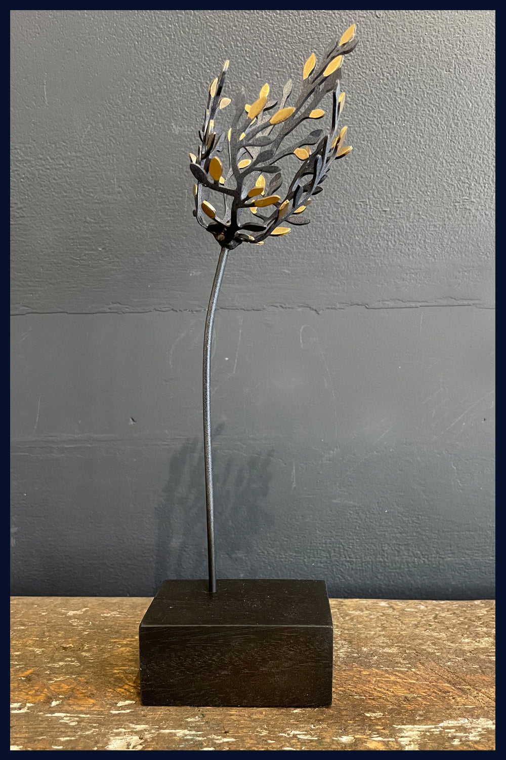 Sapling: Metal & Wood Sculpture by David Mayne