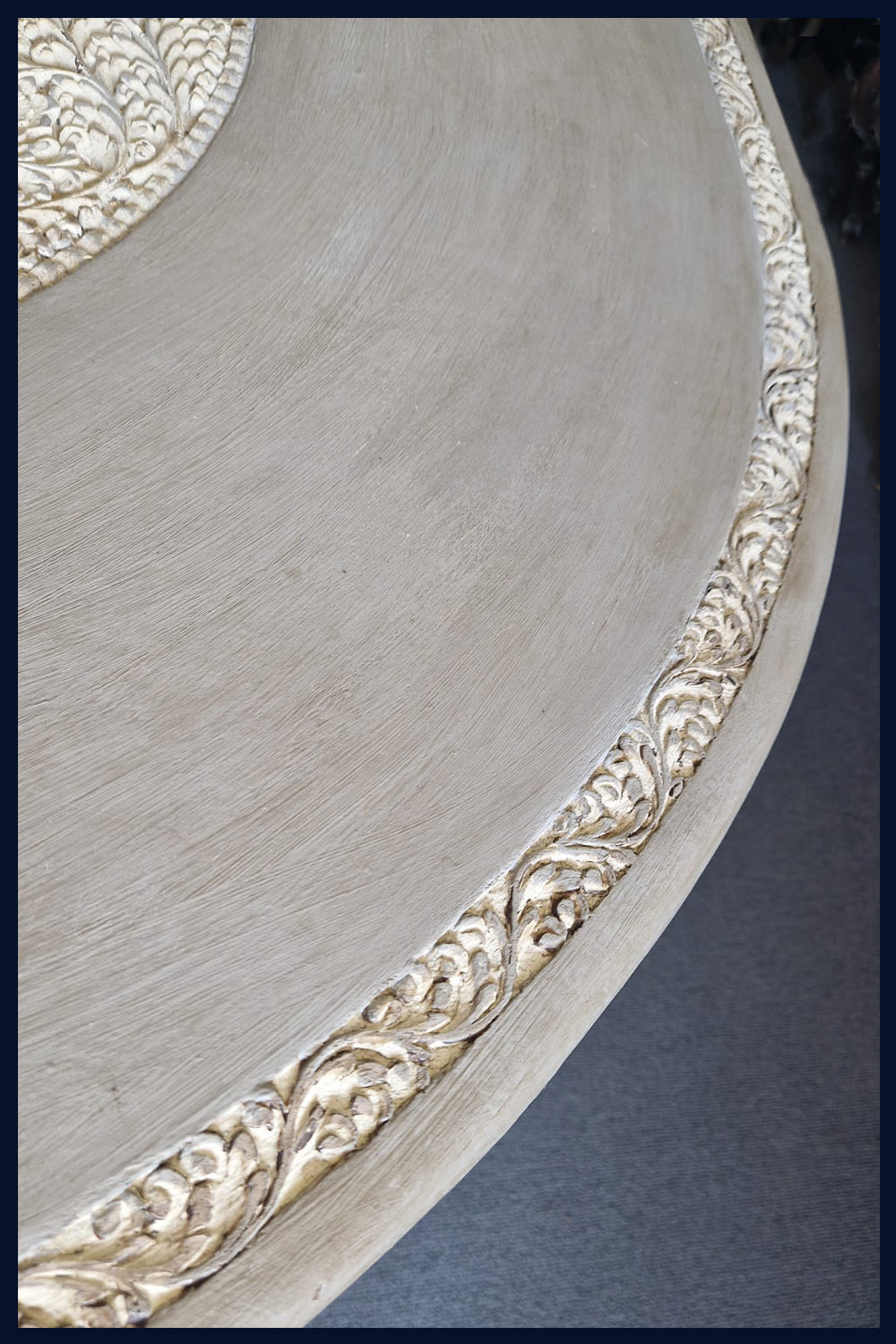 Large Carved & Painted Victorian Oval Table