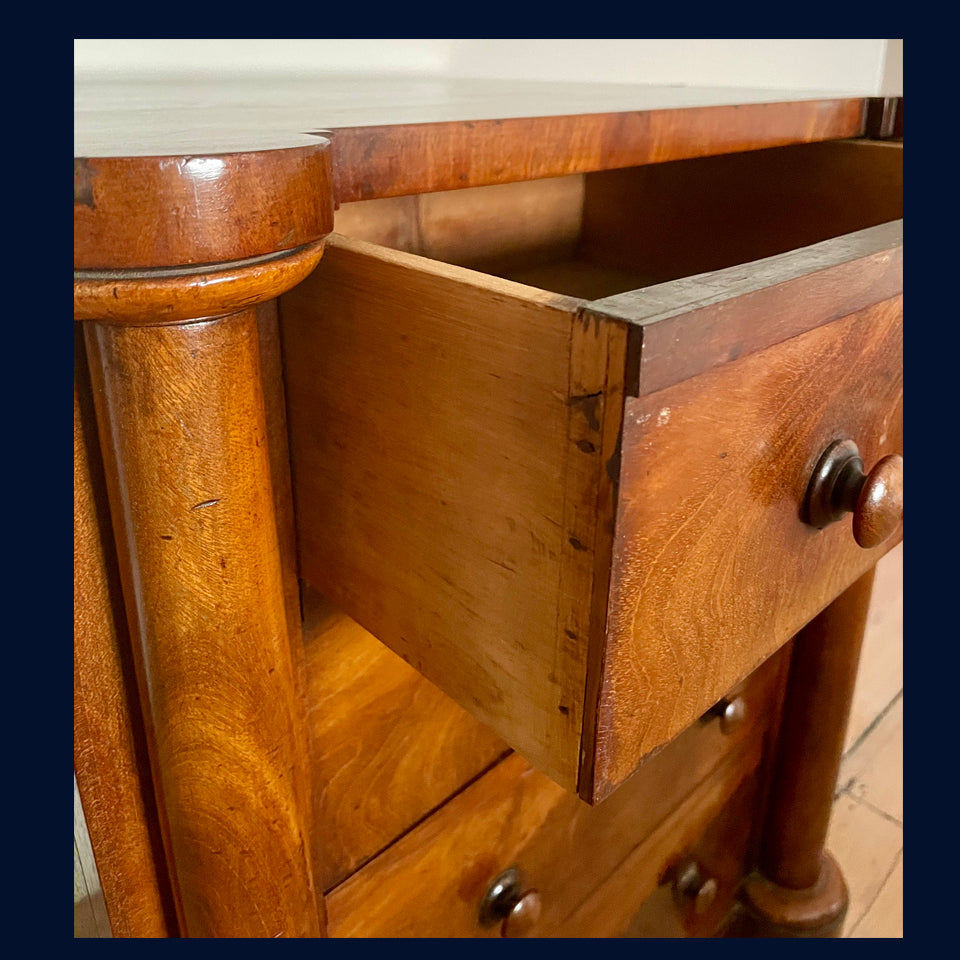 19th Century Empire Mahogany Small Chest of Drawers
