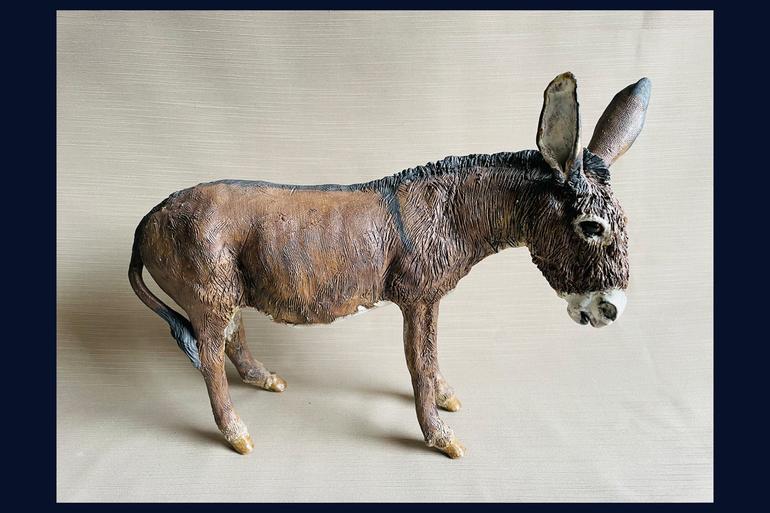 Donkey: Stoneware Sculpture by Elaine Peto