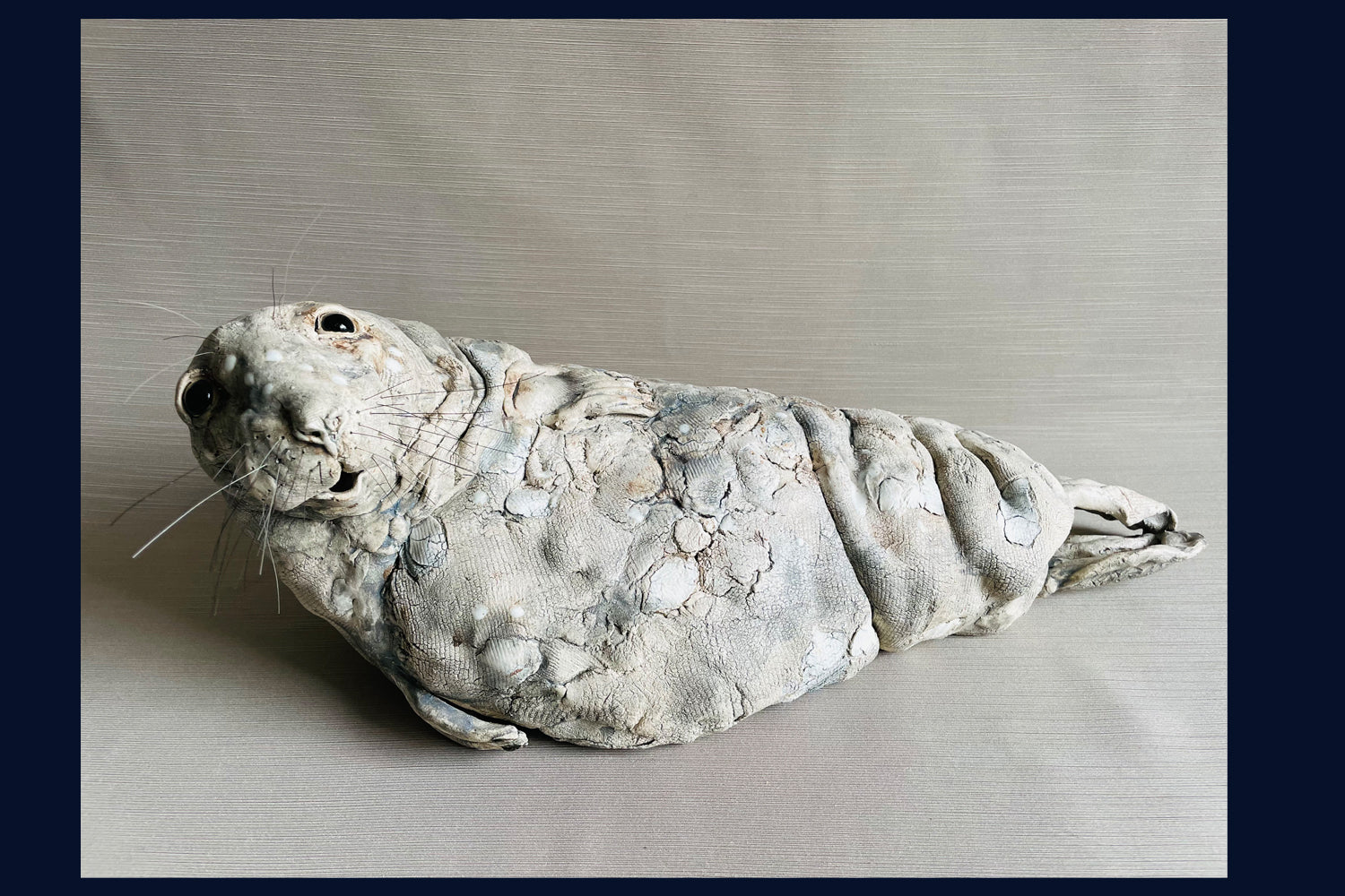 Large Seal: Stoneware Sculpture by Elaine Peto