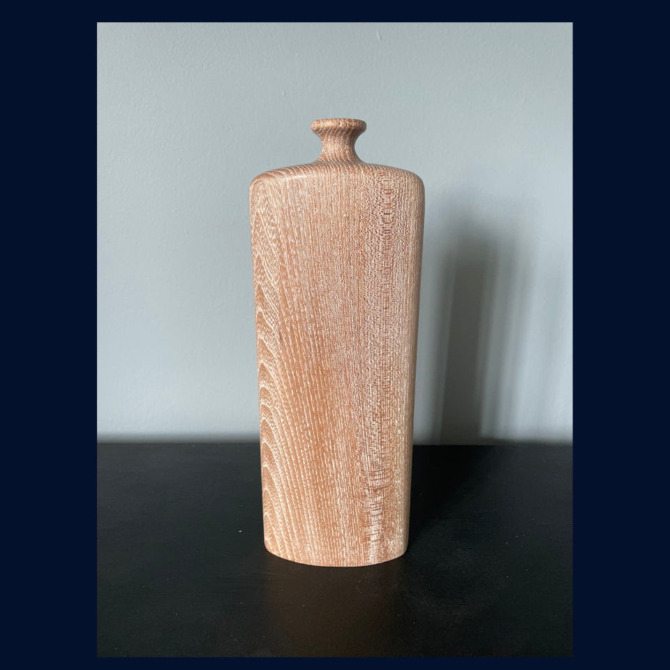 Limed Elm Vessel 2 by Michael Slaney