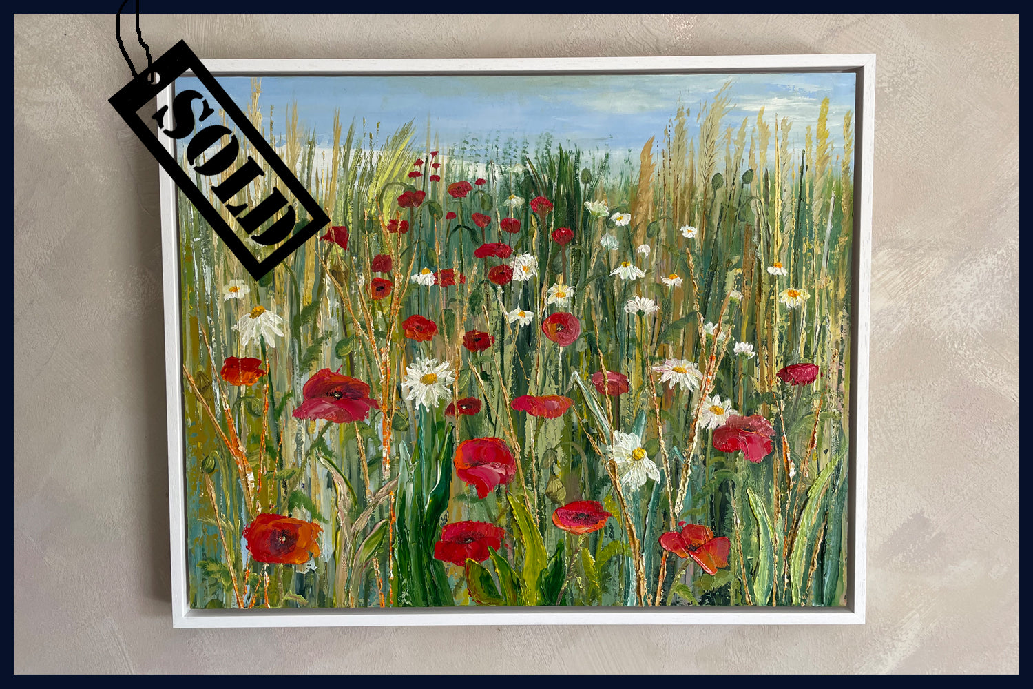 SOLD Fields of Wonder Collection: Floral Carpet. Original Oil Painting