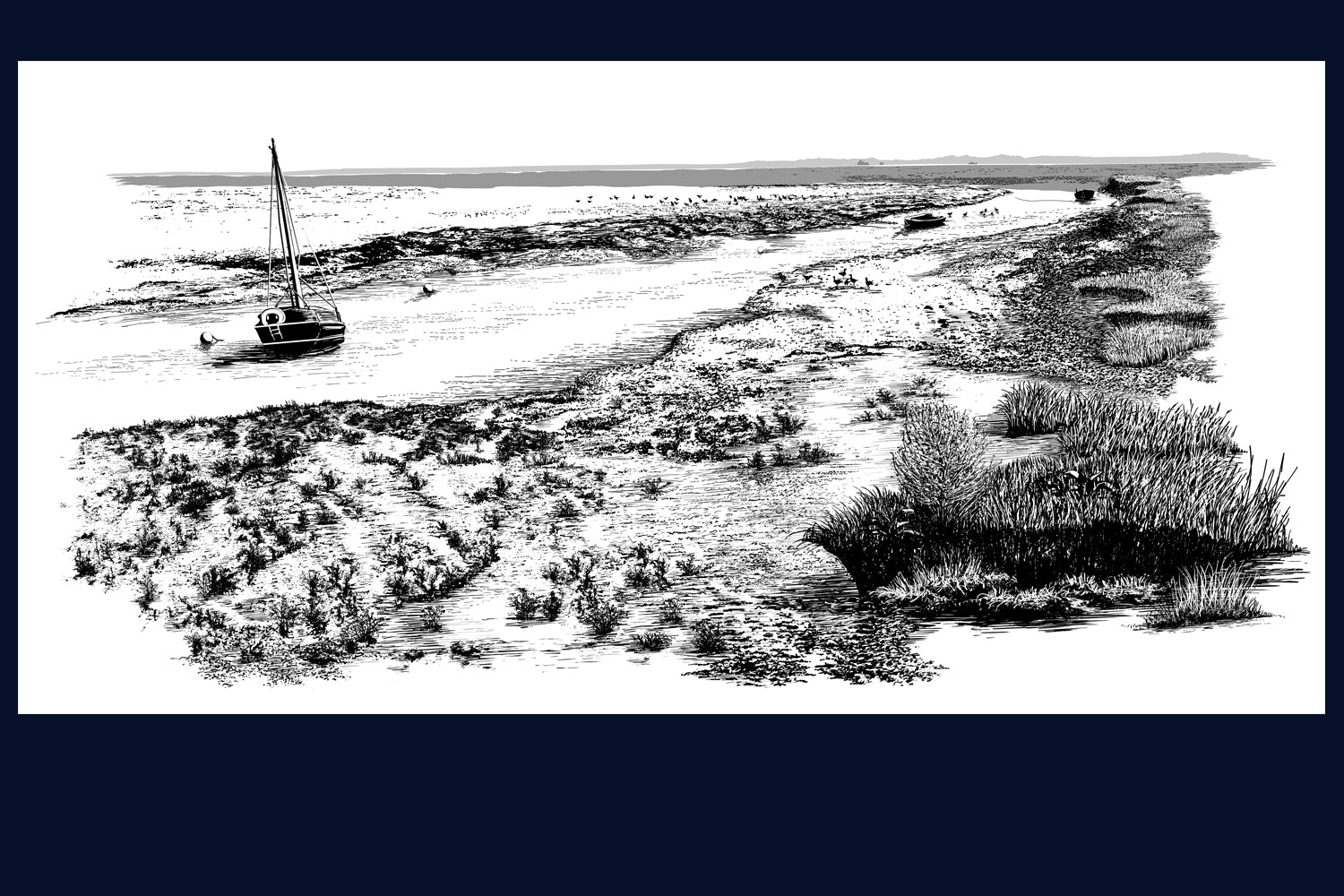 Land Song Limited Edition Fine Art Print: Freshes Creek, Morston, Norfolk