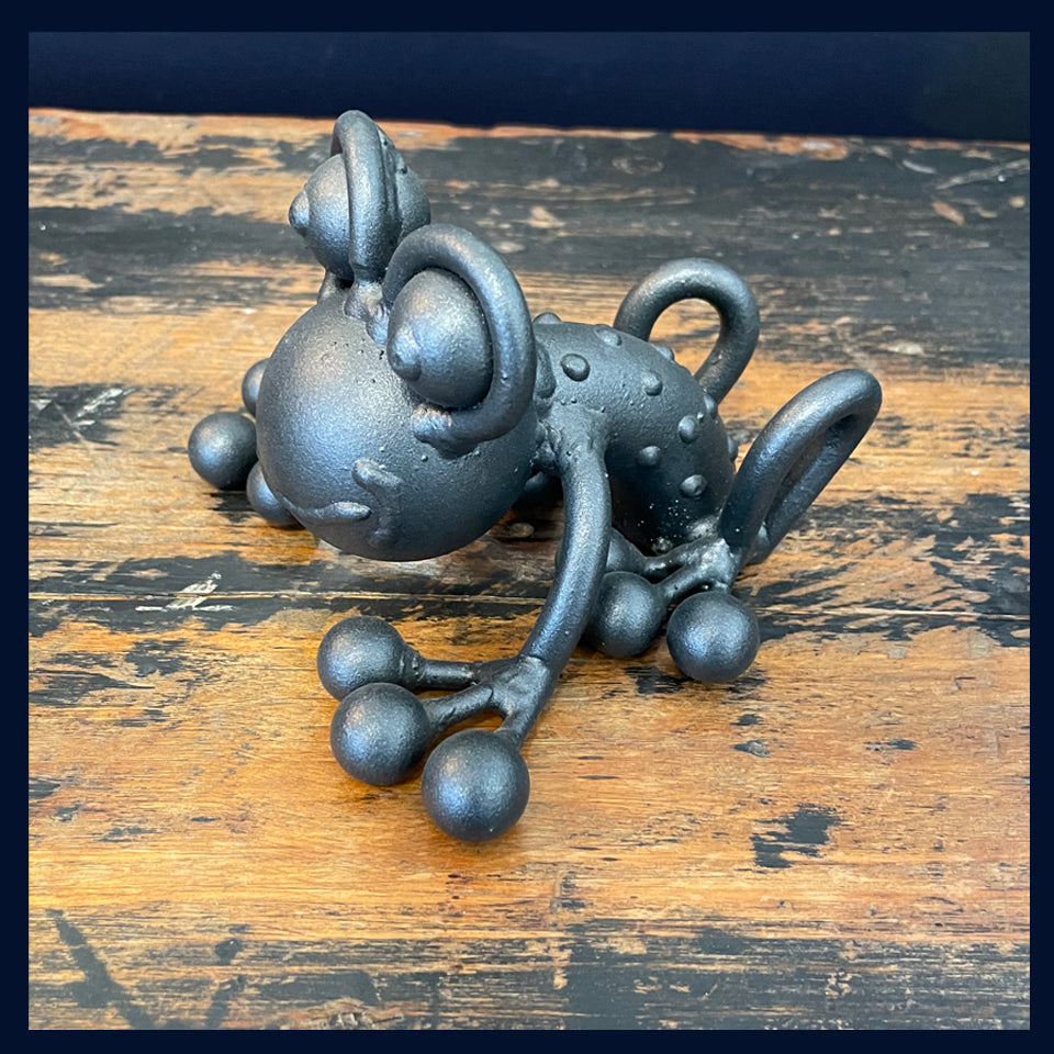Frog: Small Metal Sculpture by Mick Kirkby-Geddes