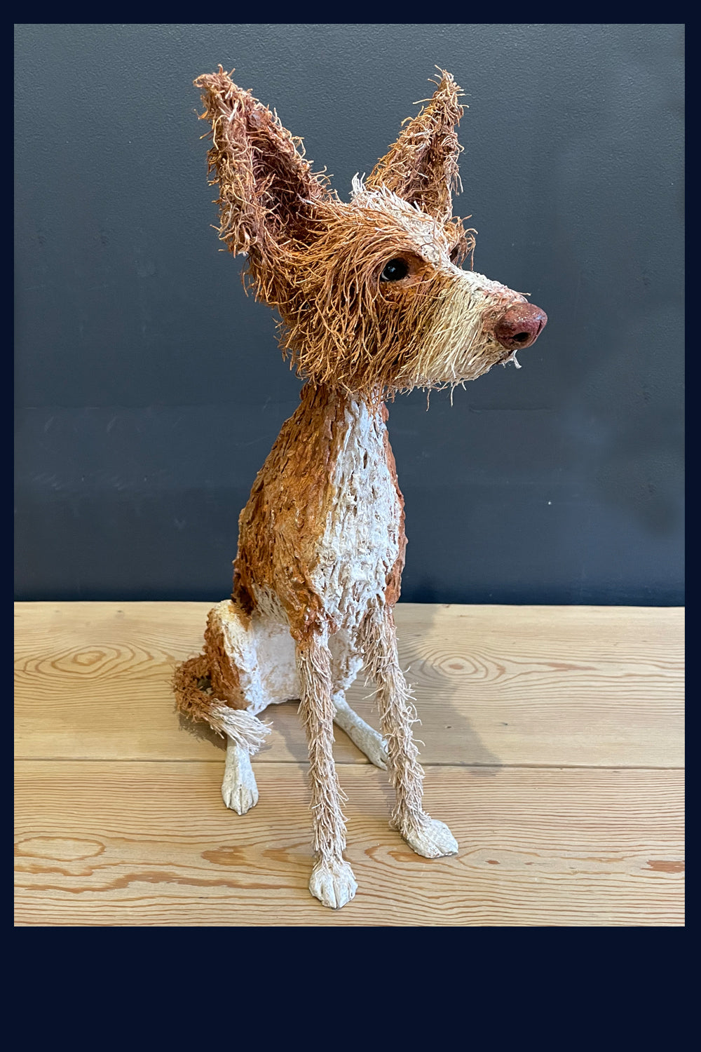 Podenco Ceramic Dog Sculpture - Gemma Rees
