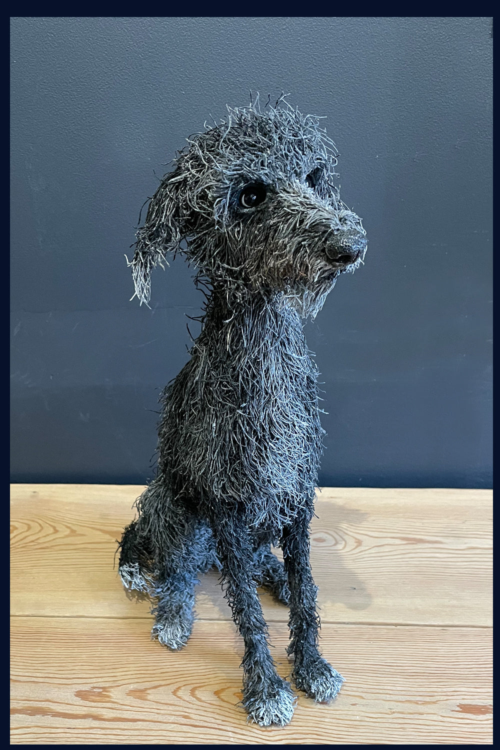 Lurcher Ceramic Dog Sculpture - Gemma Rees