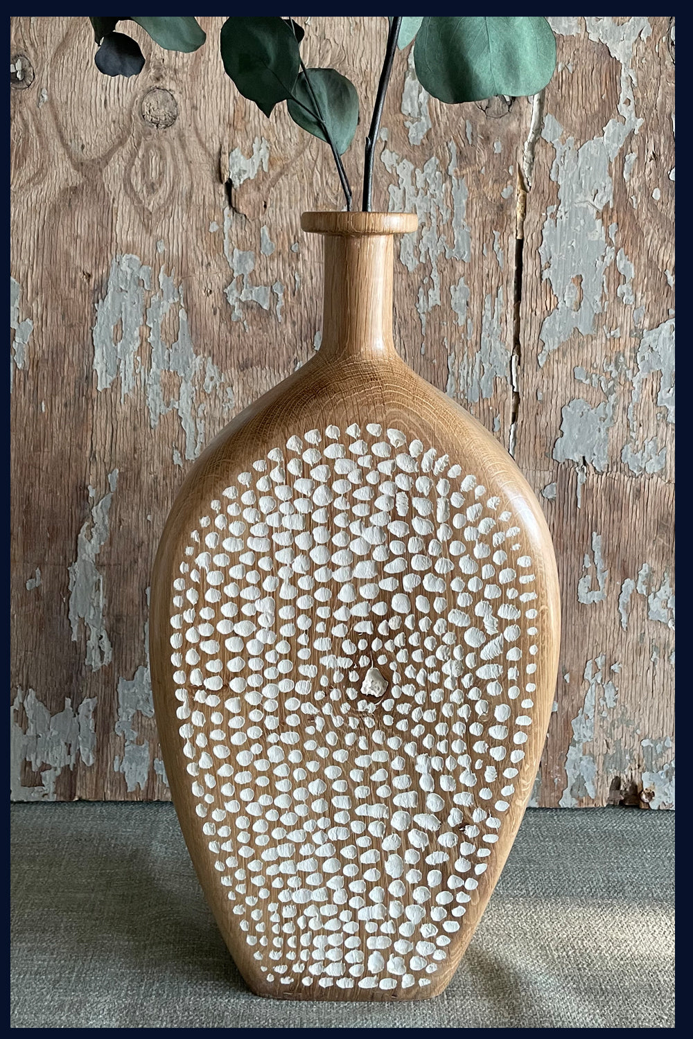 Carved Oak Vessel 3 by Michael Slaney