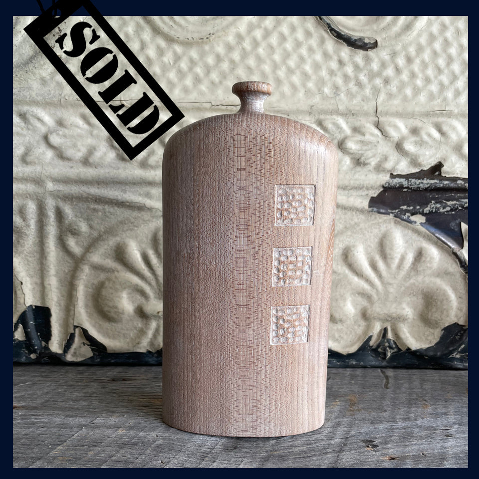 SOLD Carved Elm Vessel 8 by Michael Slaney