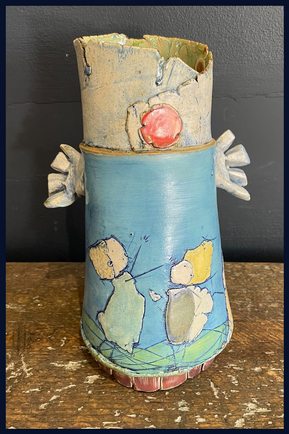 Which Pitch - Ceramic Vase by Katherine Kingdon
