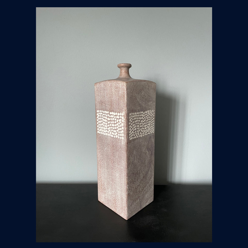 Carved Mahogany Vessel 1 by Michael Slaney