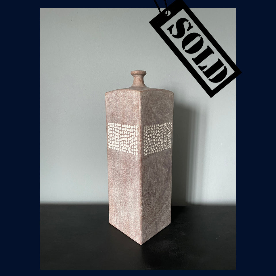 Carved Mahogany Vessel 1 by Michael Slaney