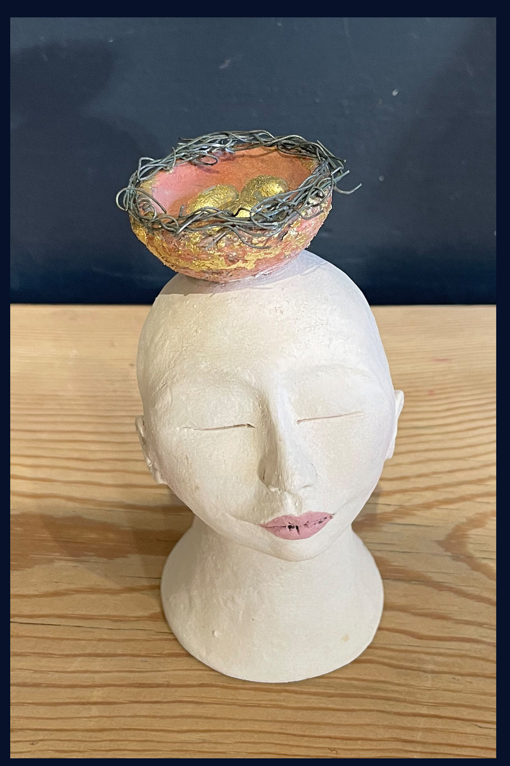 'Nest' Figurative Ceramic Sculpture by Jean Tolkovsky