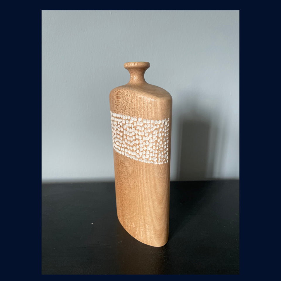 Carved Oak Vessel 4 by Michael Slaney