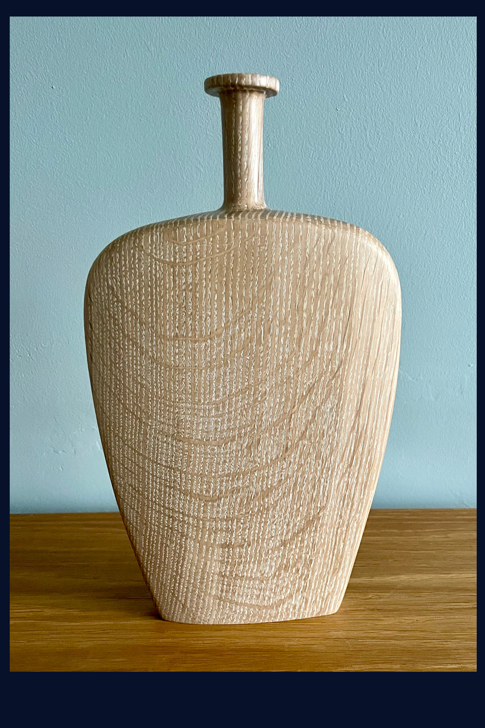 Carved Oak Vessel 9 by Michael Slaney