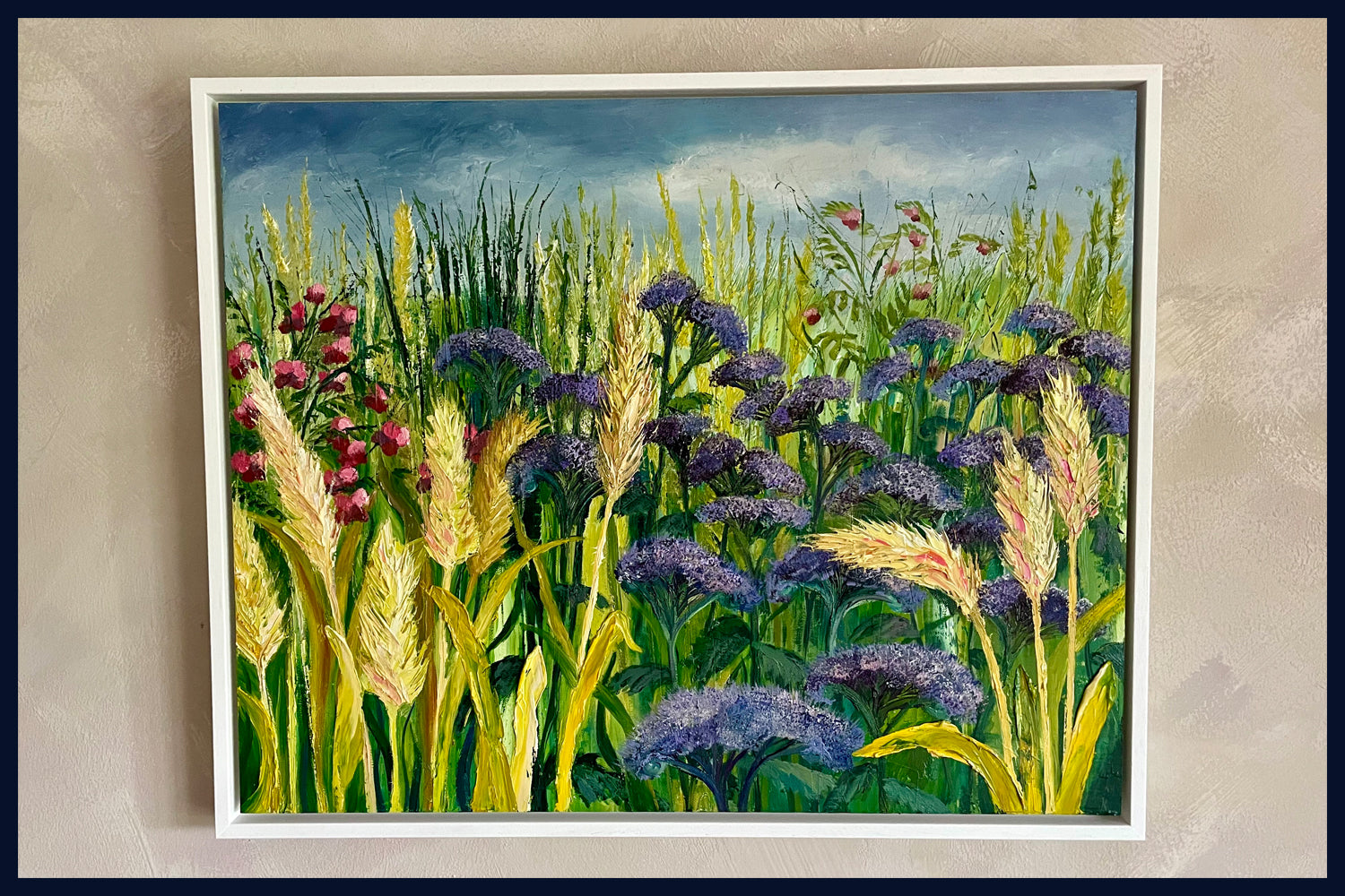 Fields of Wonder Collection: Purple Haze. Original Oil Painting