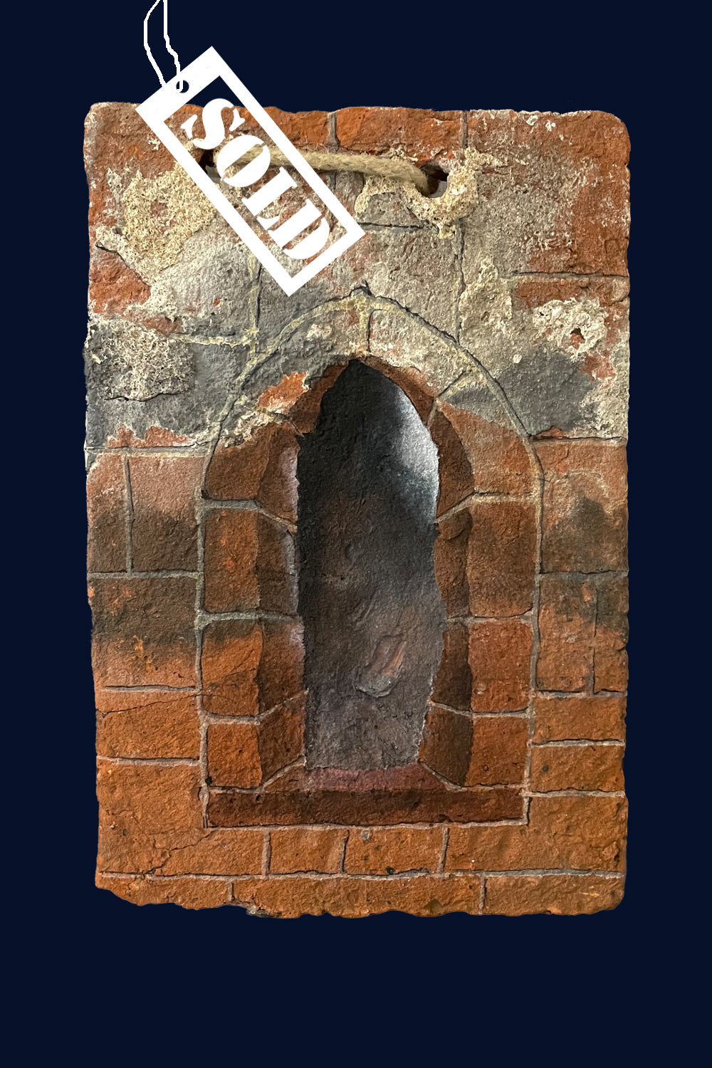 SOLD Painting 42: Clay Peg Roof Tile Painting by Colin Kitchener