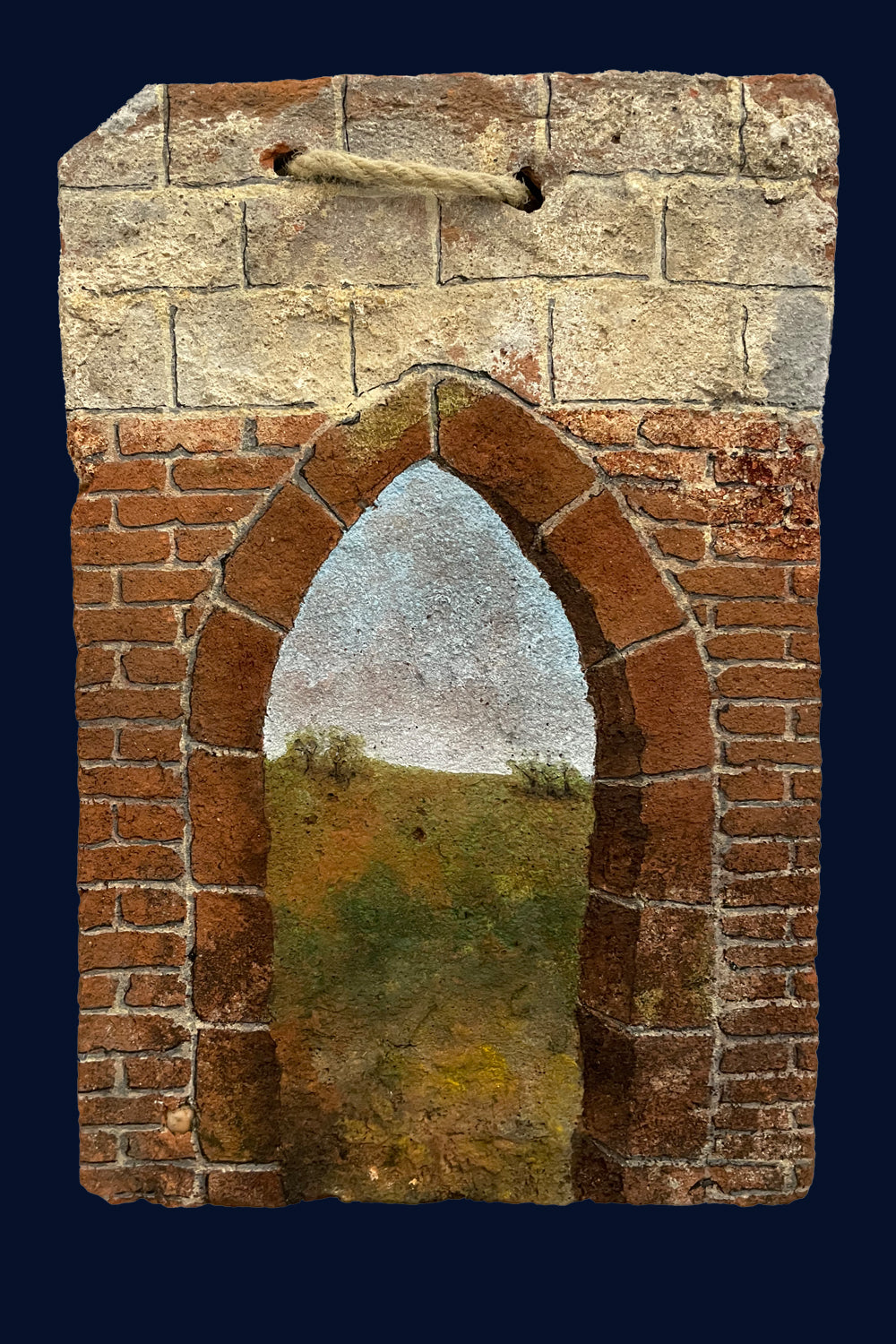 Painting 57: Clay Peg Roof Tile Painting by Colin Kitchener