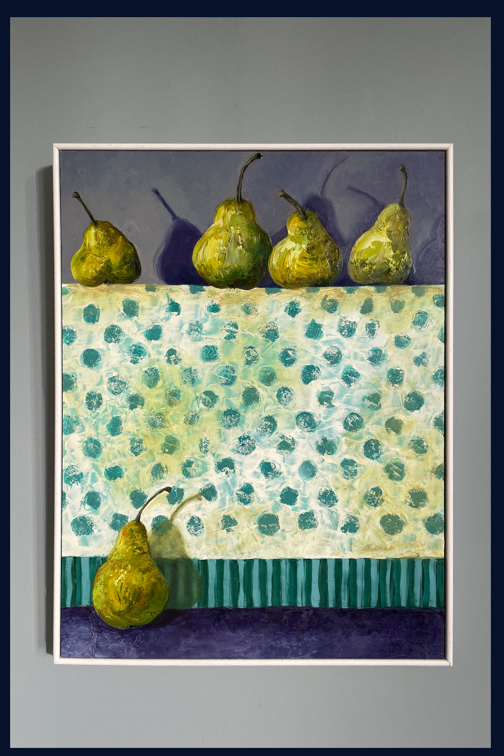 Tablecloth: Five Organic Pears