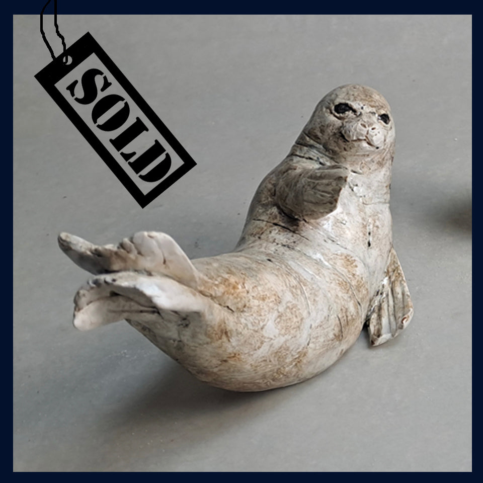 SOLD - Seal 1: Ceramic Sculpture by David Cooke