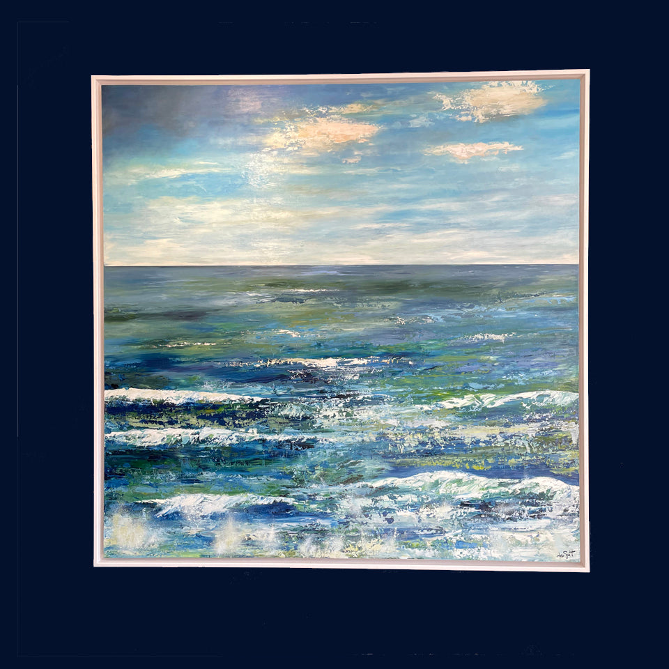 Wave Meditation Original Oil Painting