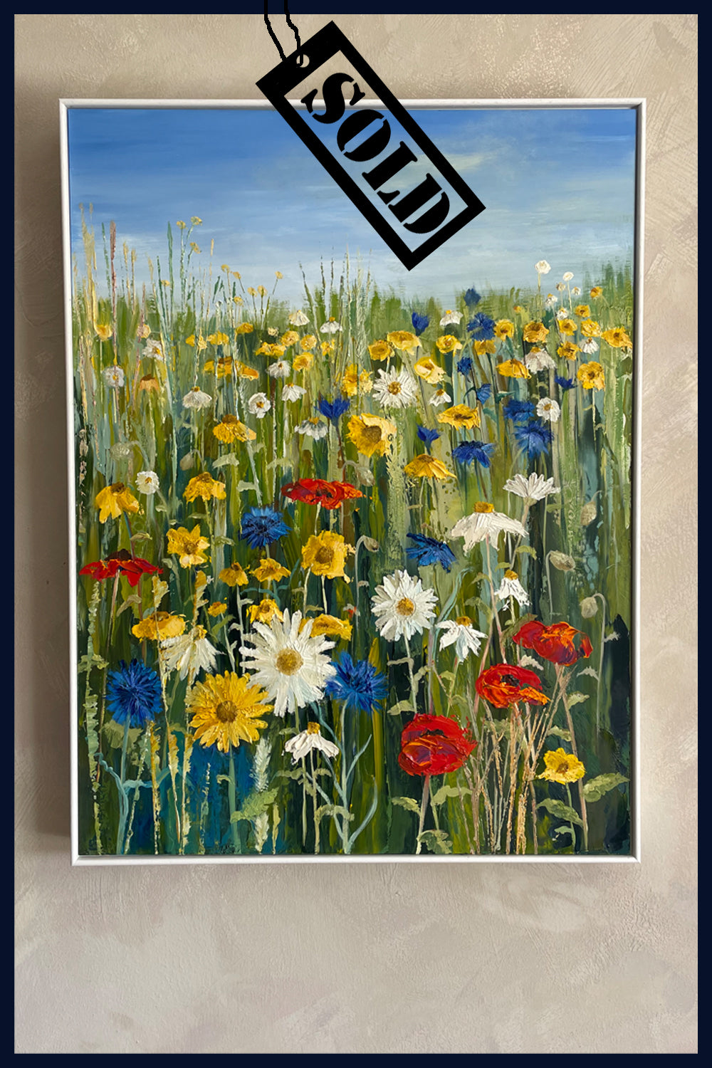 SOLD Fields of Wonder Collection: Summer Mosaic. Original Oil Painting