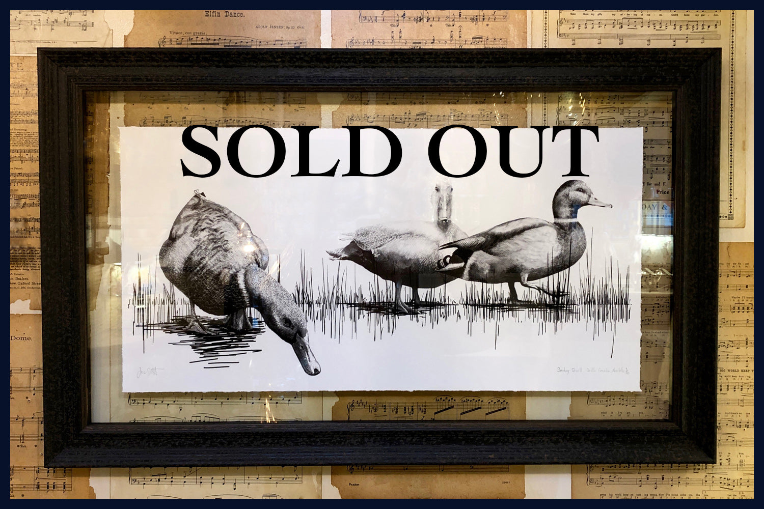 SOLD OUT Floated & Framed Aviary Collection: Sunday Stroll, South Creake, Norfolk Limited Edition Fine Art Print