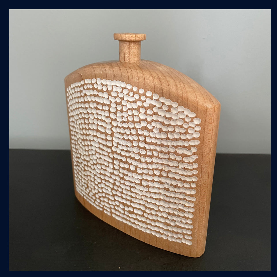 Carved Oak Vessel 17 by Michael Slaney