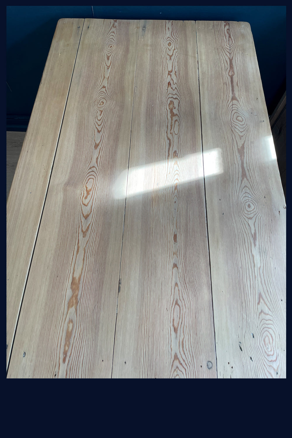 Victorian Pine Kitchen Table with Cutlery Drawer - Refurbished