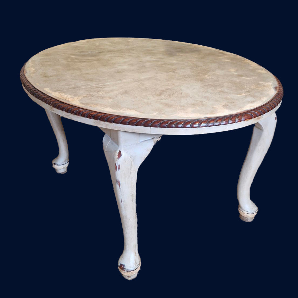 Painted Victorian Oval Table - Refurbished