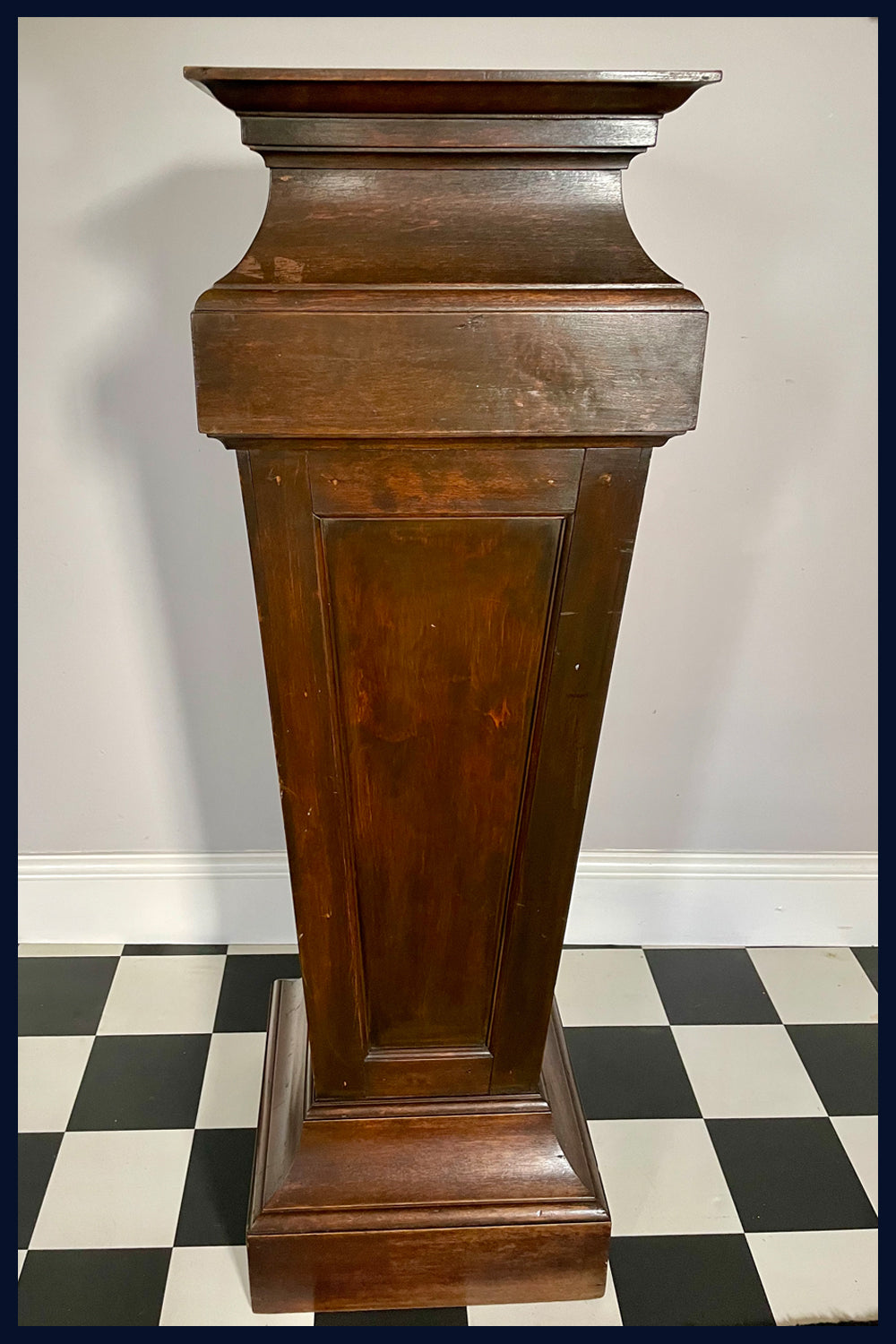 Wonderland Furniture Collection: Large, Weighted, Victorian  Mahogany Pedestal/Torchiere/Plant Stand