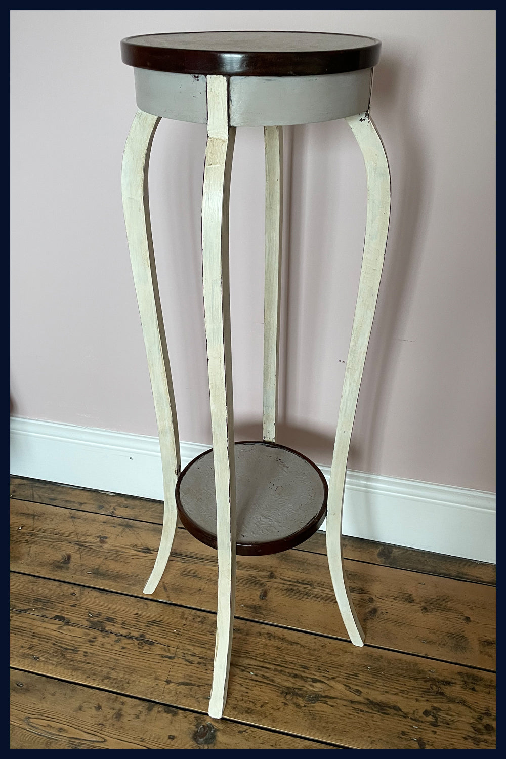 Wonderland Furniture Collection: Painted Edwardian Mahogany Torchiere/Plant/Sculpture Stand