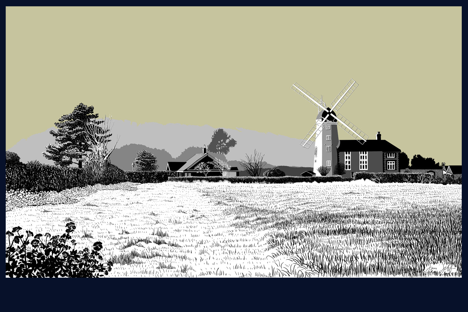 Weybourne Windmill, Norfolk. Land Song Fine Art Print - available in 10 colours