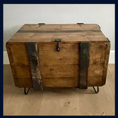 希少 Antique Wooden Object Antique Meiji Era C1850 Japanese Wooden Safe Lockbox