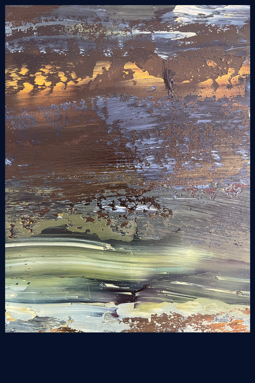 Linear Lands Collection: Evening Song, Norfolk. Original Oil Painting