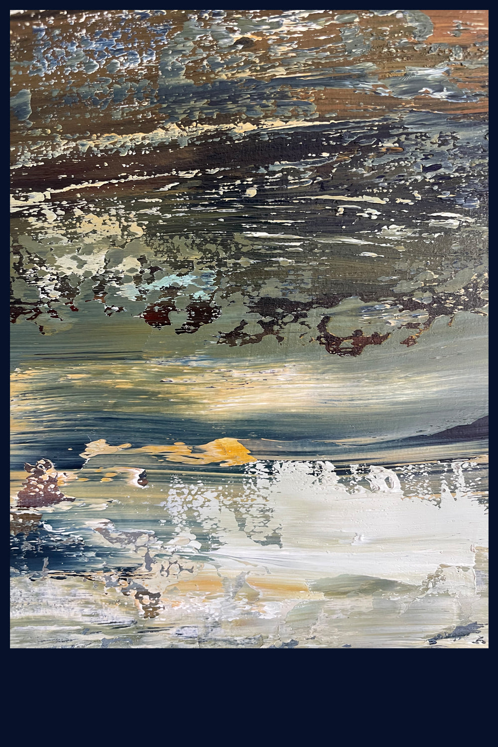 Linear Lands Collection: Evening Song, Norfolk. Original Oil Painting